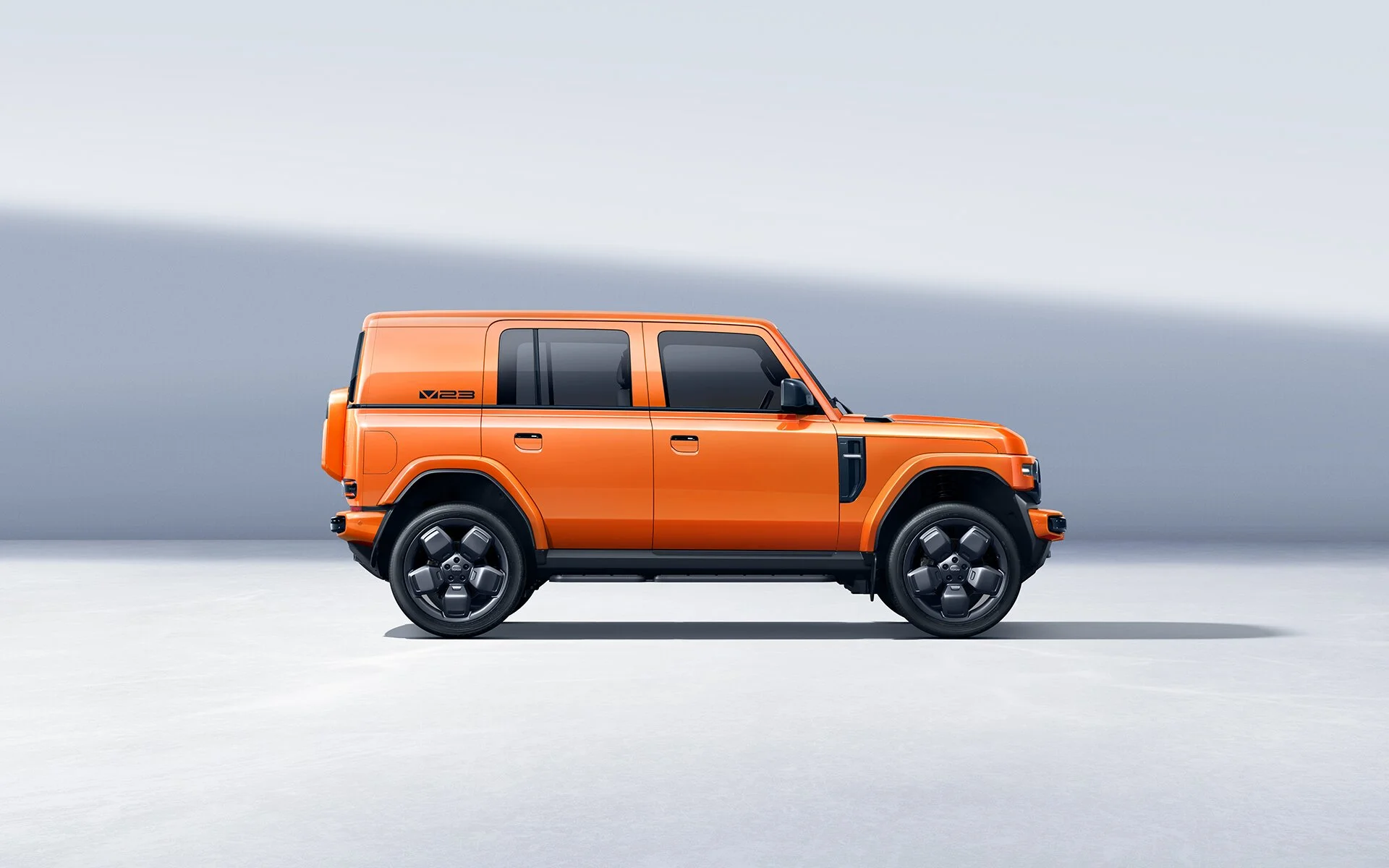 V23 in orange