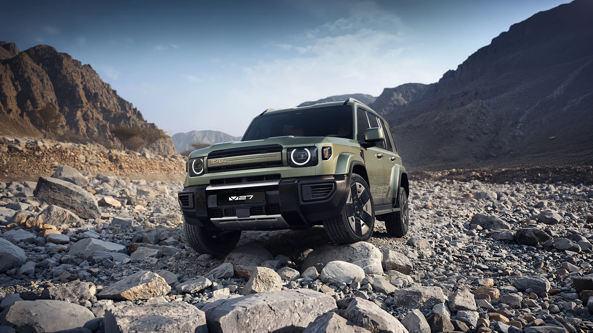 V27 on rocky terrain